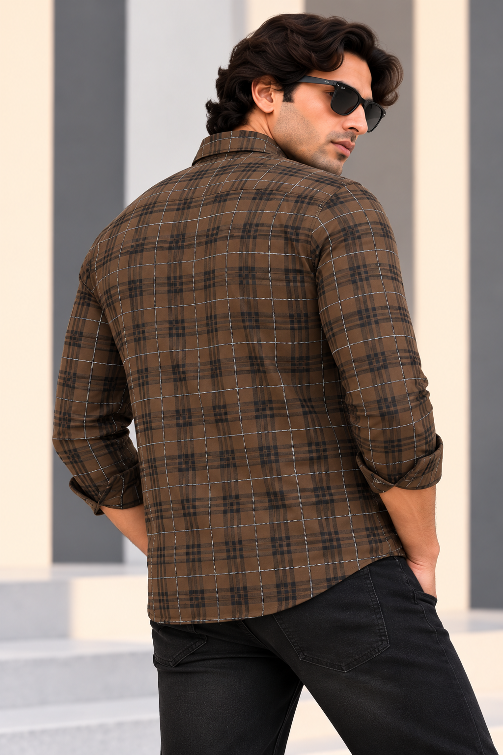 MYESTRY OF FASHION (MOF)  - Urban Shadow Check Shirt