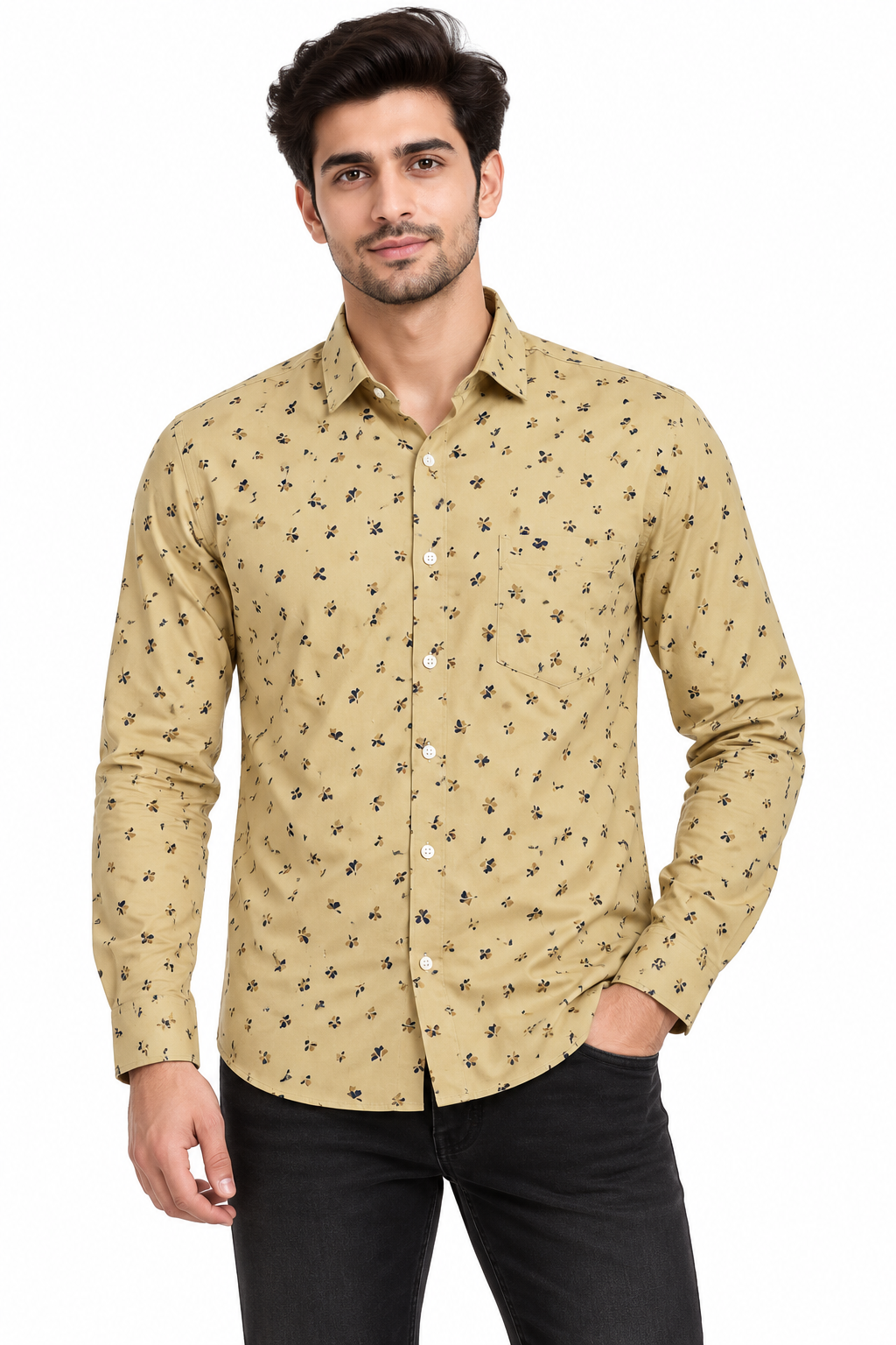 RED & WHITE -  Mini Printed Casual Shirts