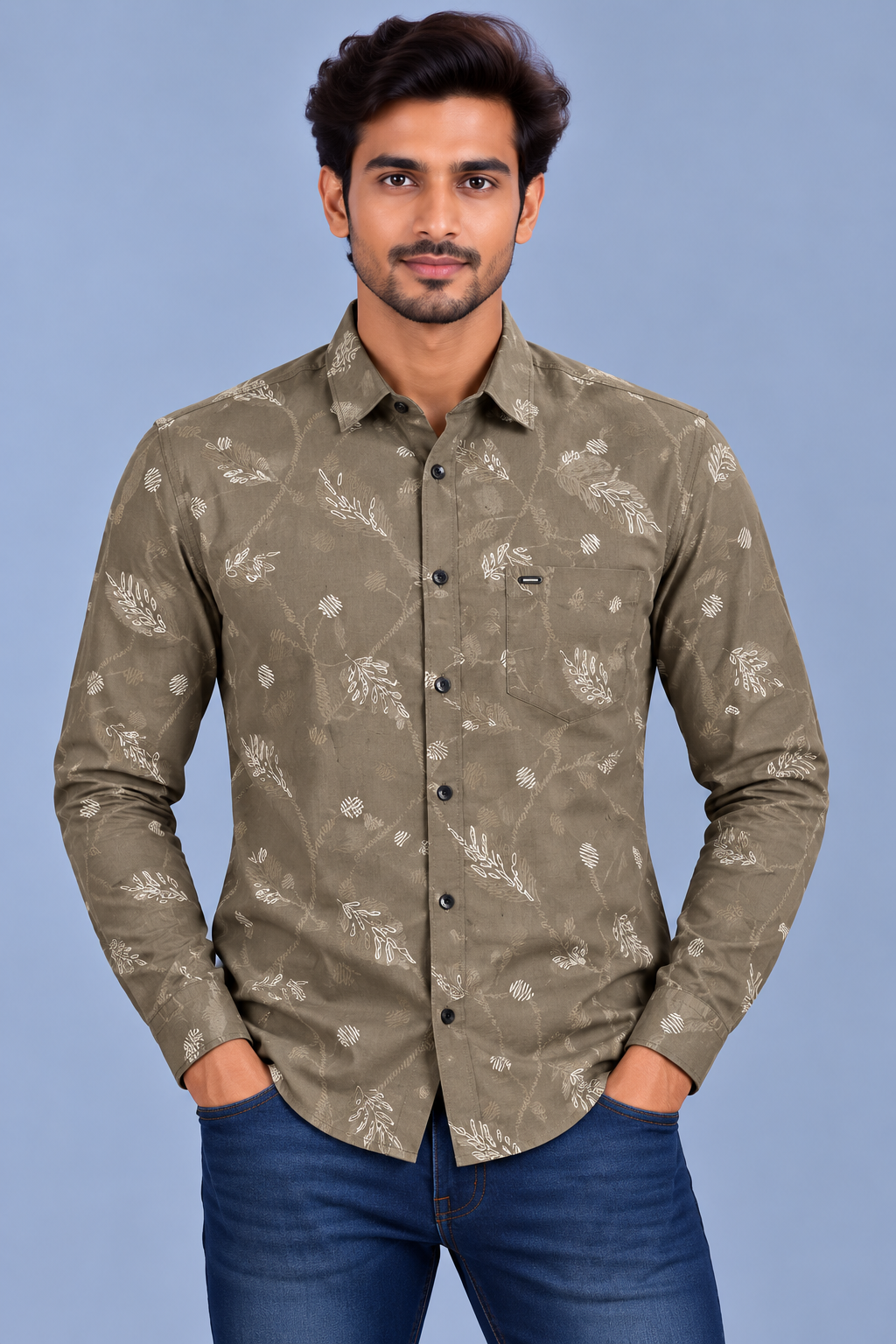 RED & WHITE Printed Casual Shirts