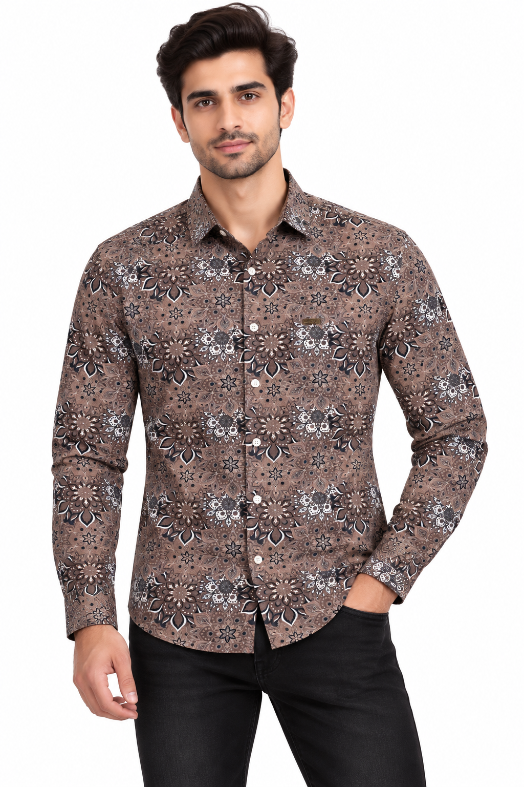 RED & WHITE Printed Casual Shirts