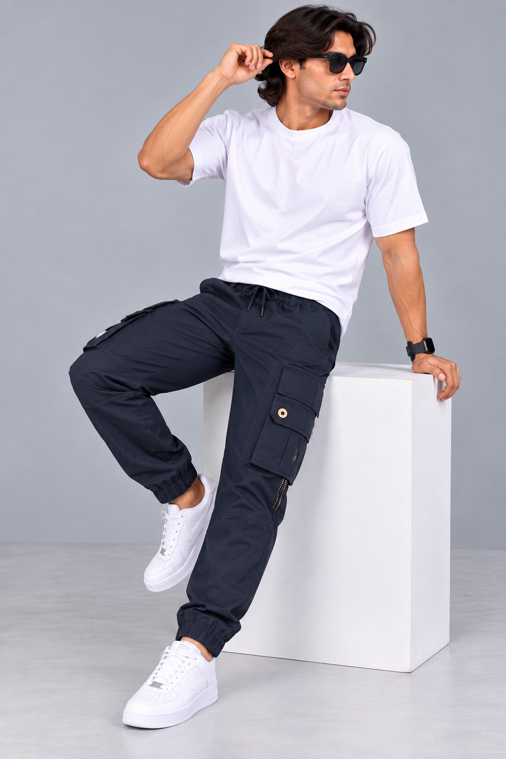 ESCURVY - Men Regular-Fit Cargo Pants