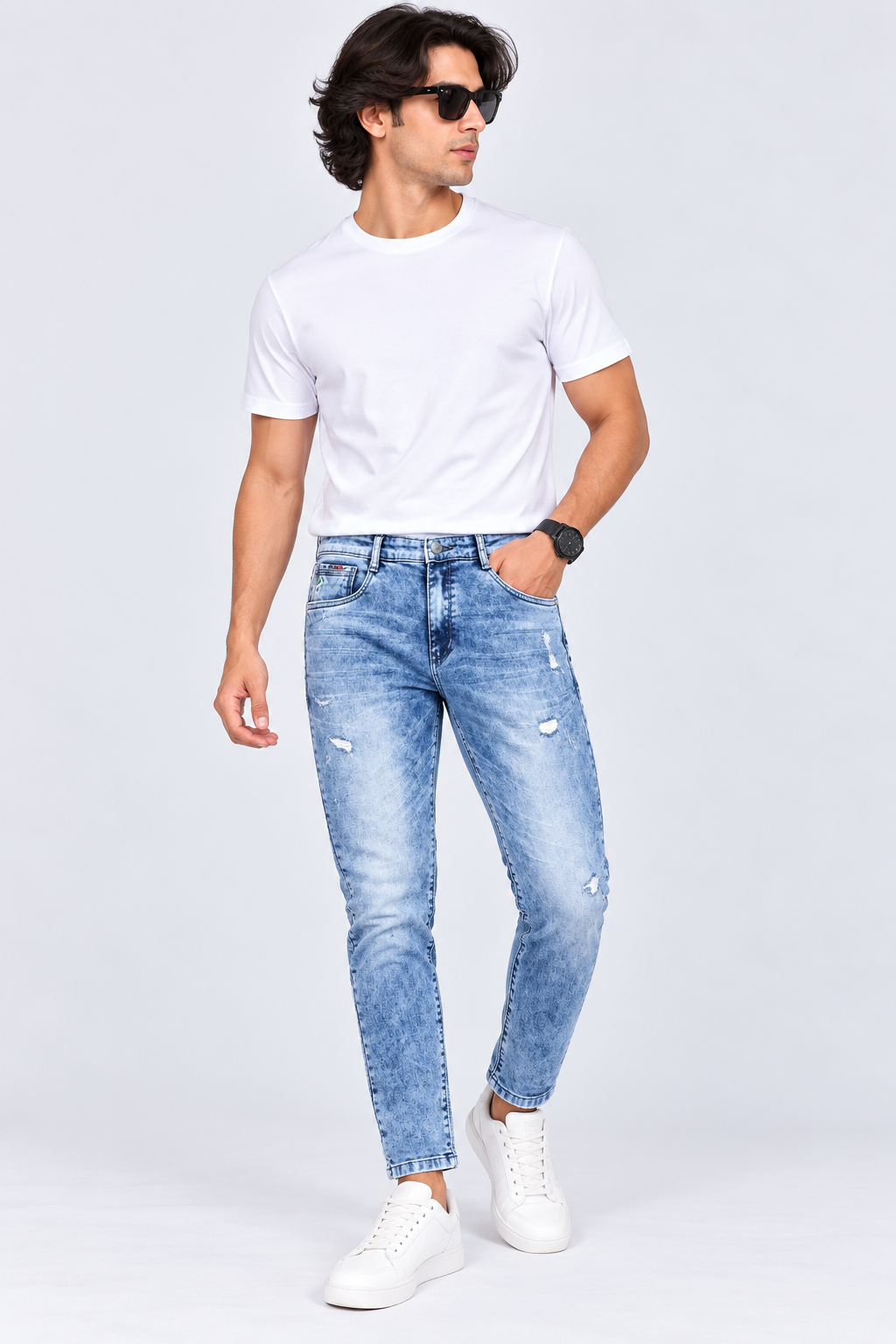 MUDPIPER – Men Urban Edge Ankle-Fit Jeans