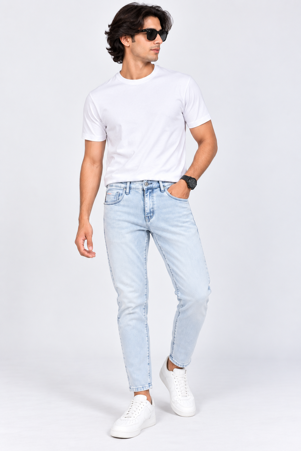 MUDPIPER -  Men Urban Edge Ankle-Fit Jeans