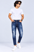 MUDPIPER -  Men Urban Edge Ankle-Fit Jeans
