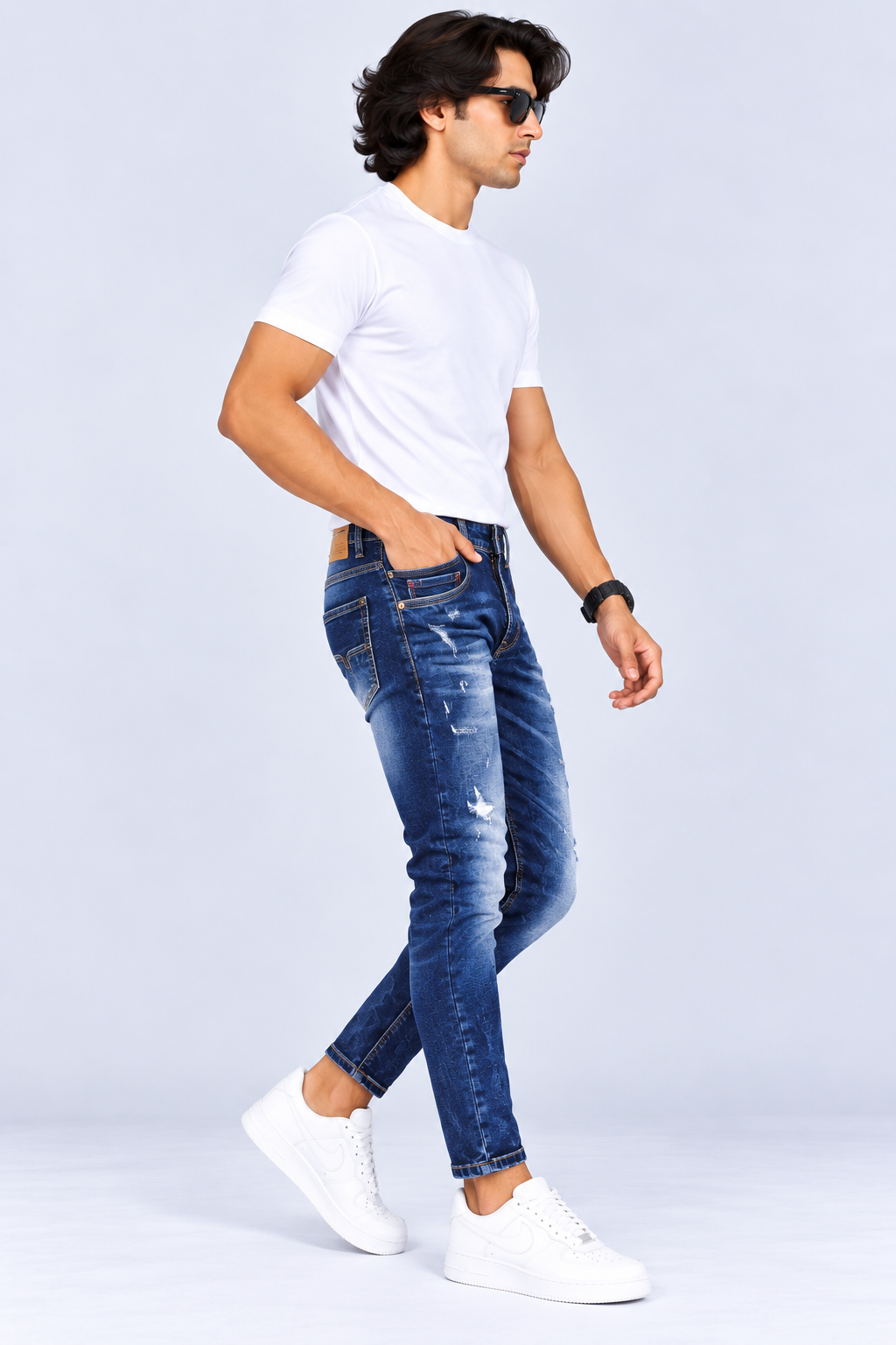 MUDPIPER -  Men Urban Edge Ankle-Fit Jeans