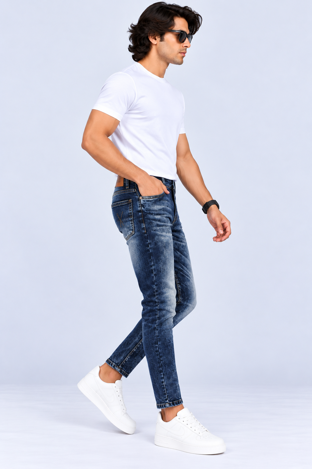 MUDPIPER -  Men Urban Edge Ankle-Fit Jeans