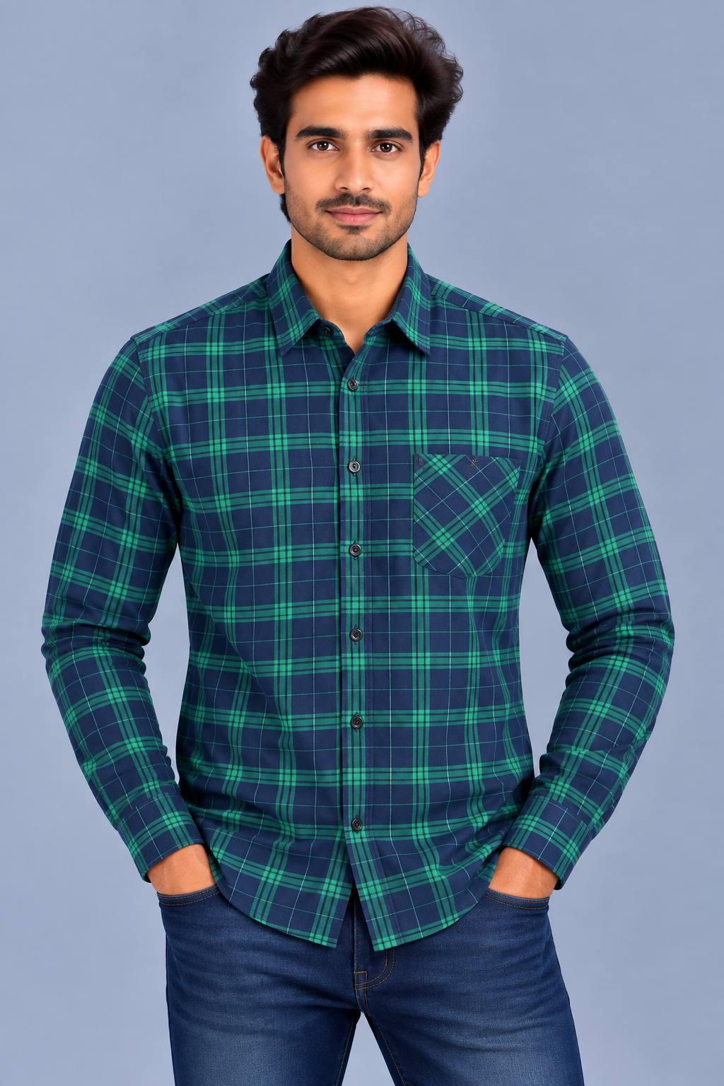 Red & White Check Casual Shirt