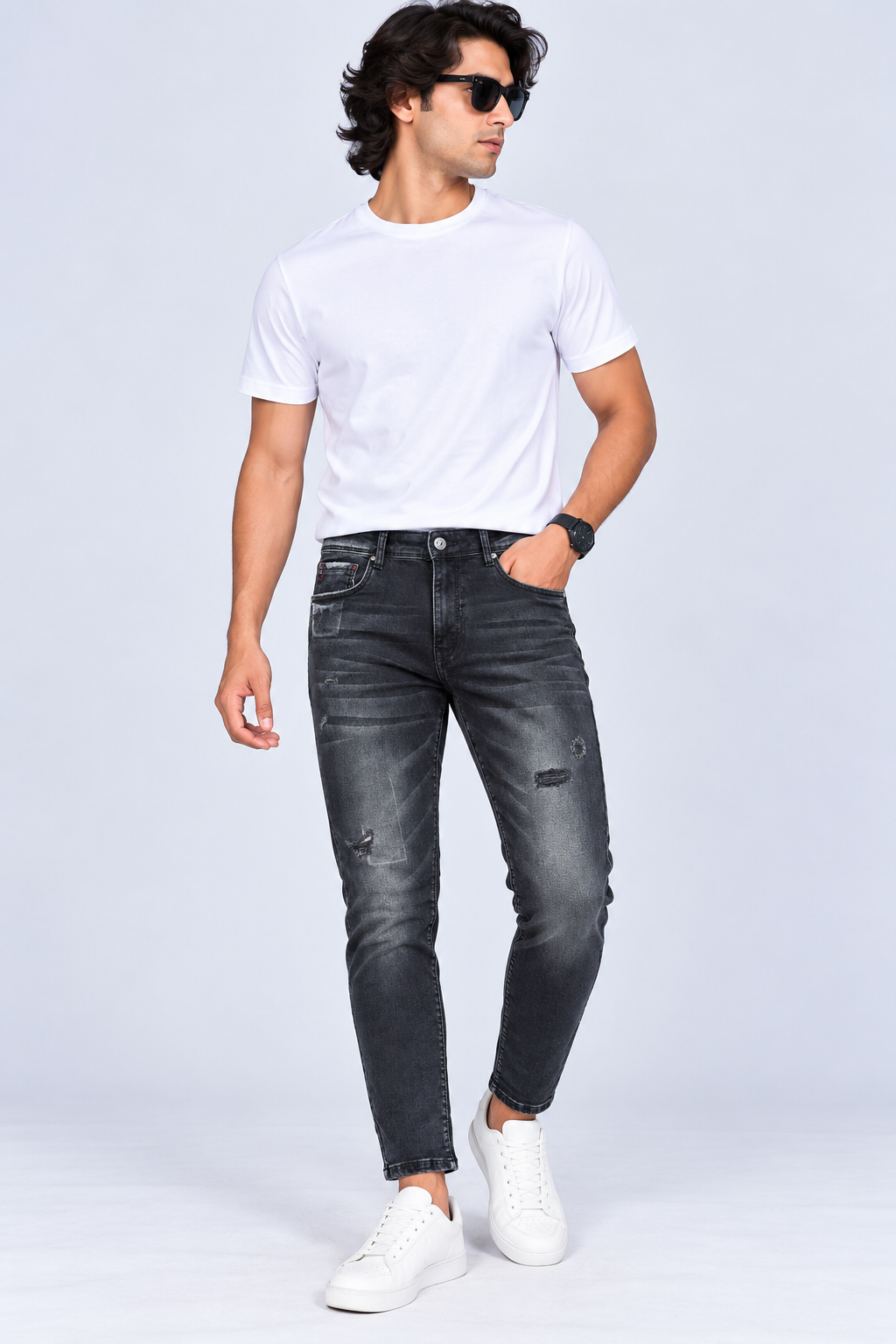 MUDPIPER – Men Urban Edge Ankle-Fit Jeans