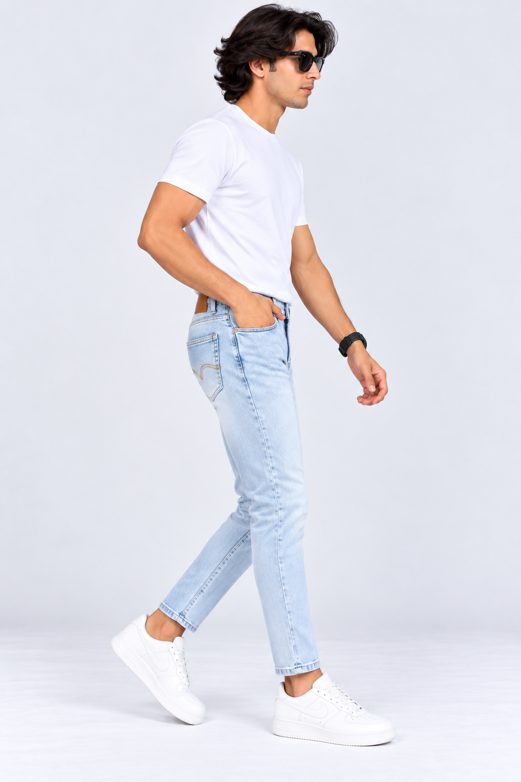 MUDPIPER -  Men Urban Edge Ankle-Fit Jeans