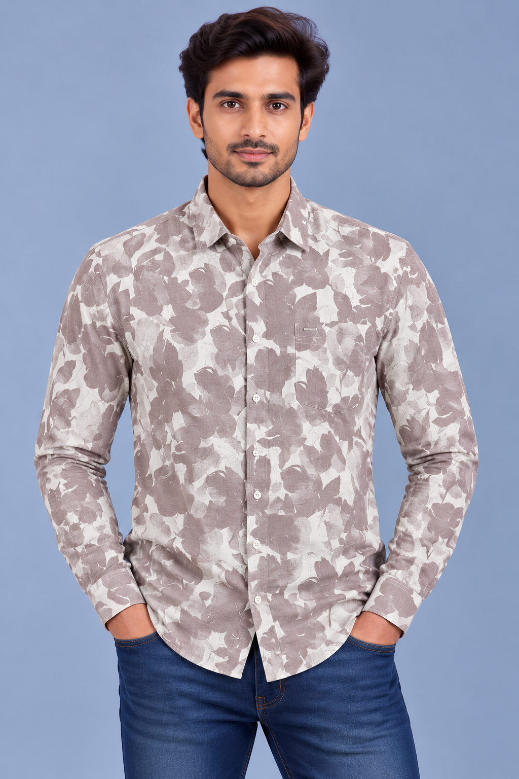 RED & WHITE Printed Casual Shirts