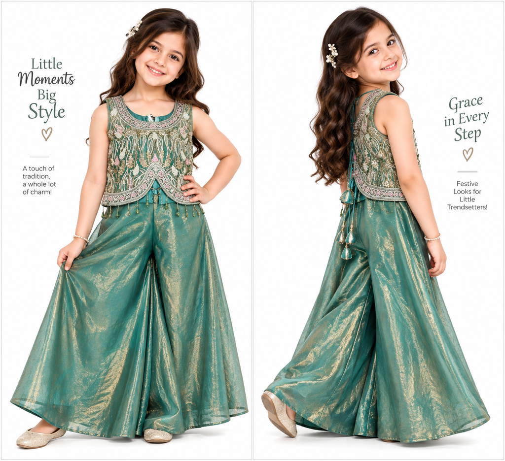 EMERLAND PRINCESS PLAZO SET