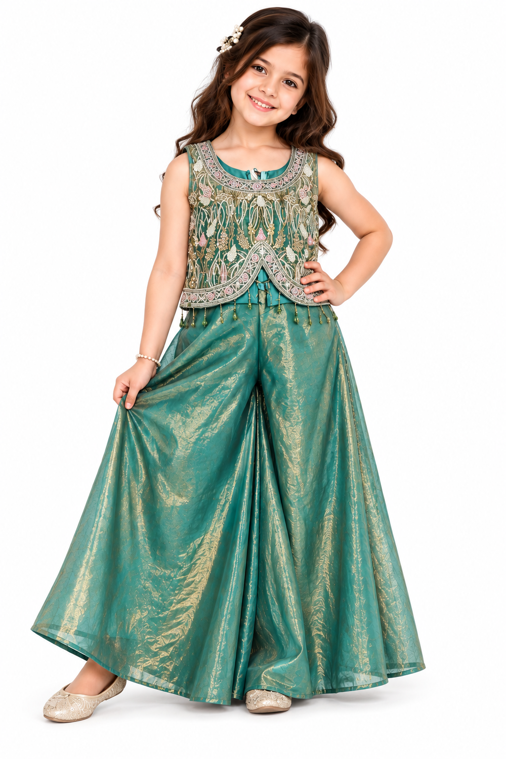 EMERLAND PRINCESS PLAZO SET