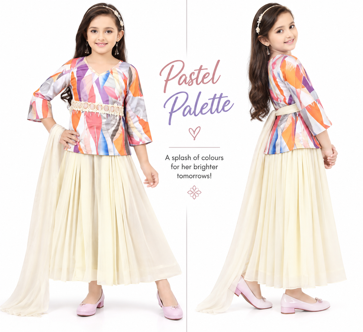 🌈 Pastel Rainbow Princess Set