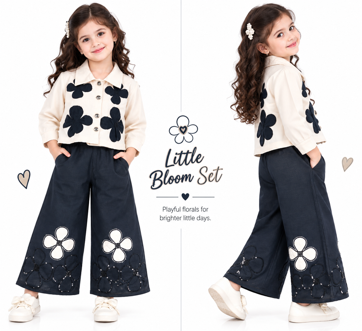 🌸 Midnight Bloom Chic Set