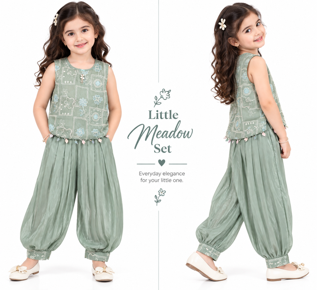 🌿 Mint Meadow Blossom Set