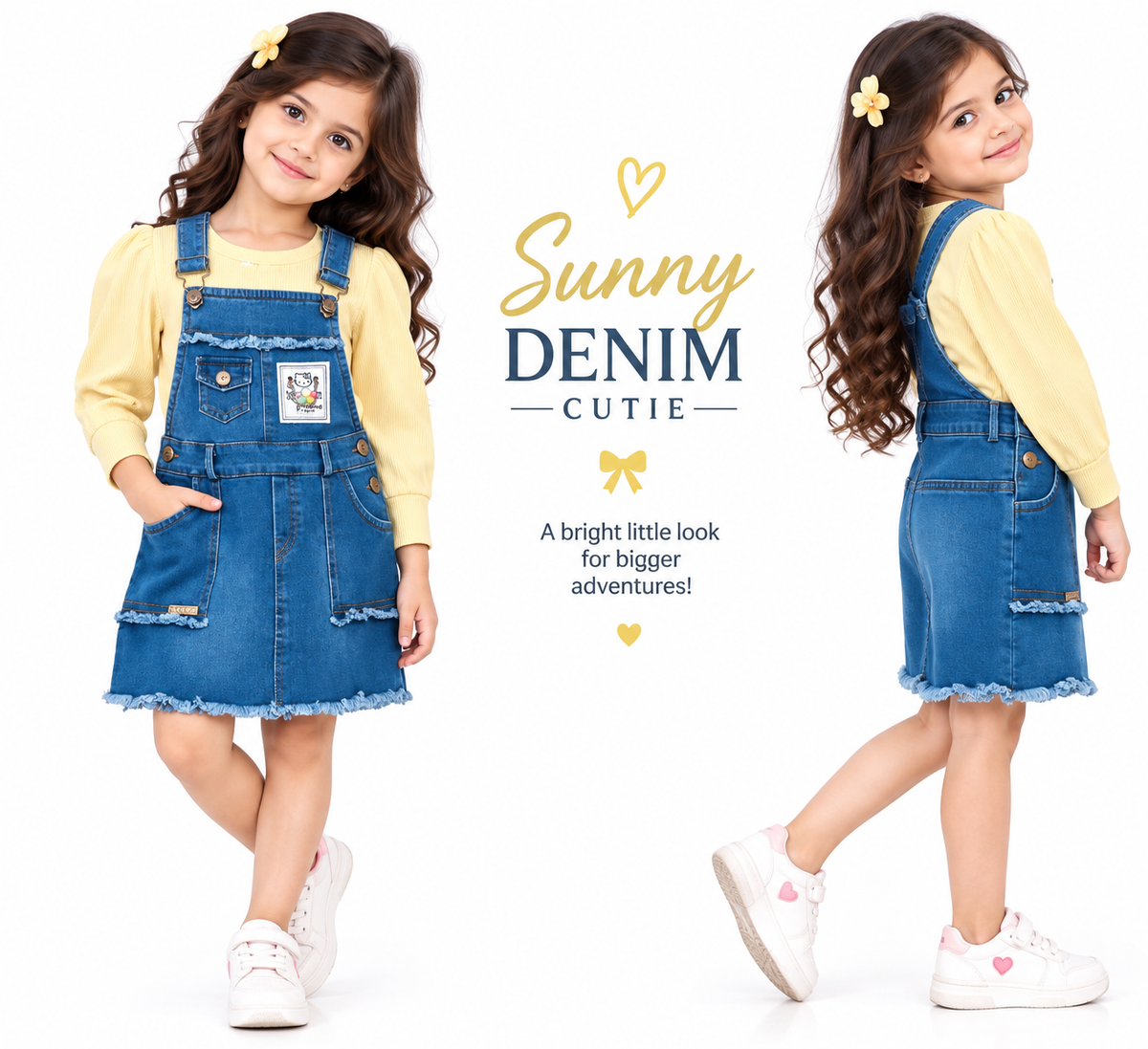 💛💙 Sunny Denim Blossom Set