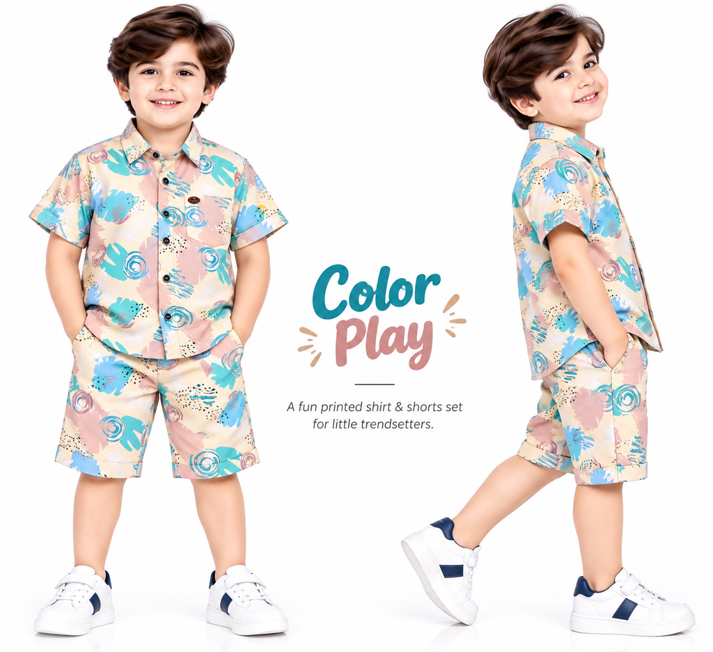 Color Play Co-Ord Set 💙✨