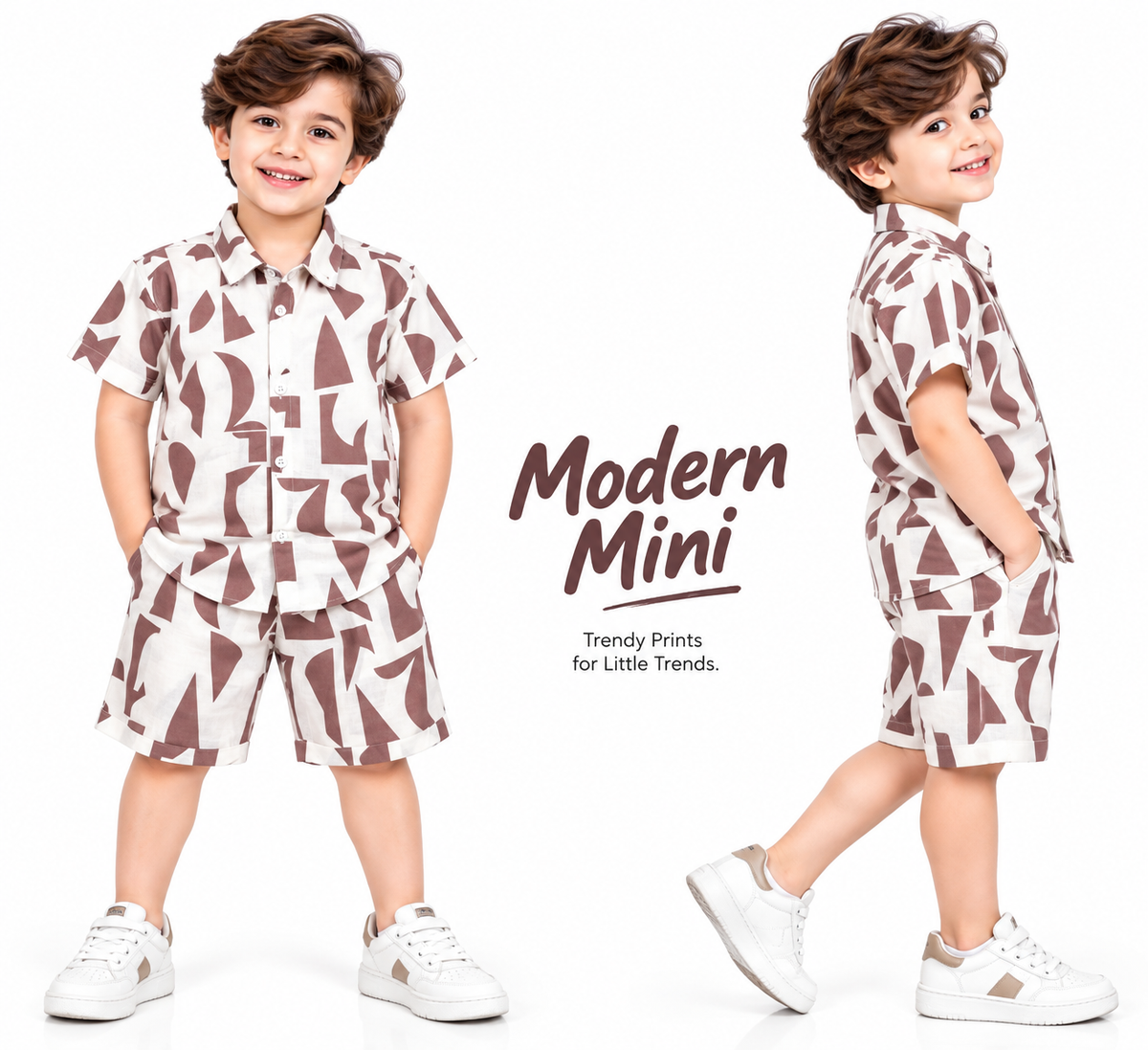 Mocha Geometric Co-Ord Set 🤎✨