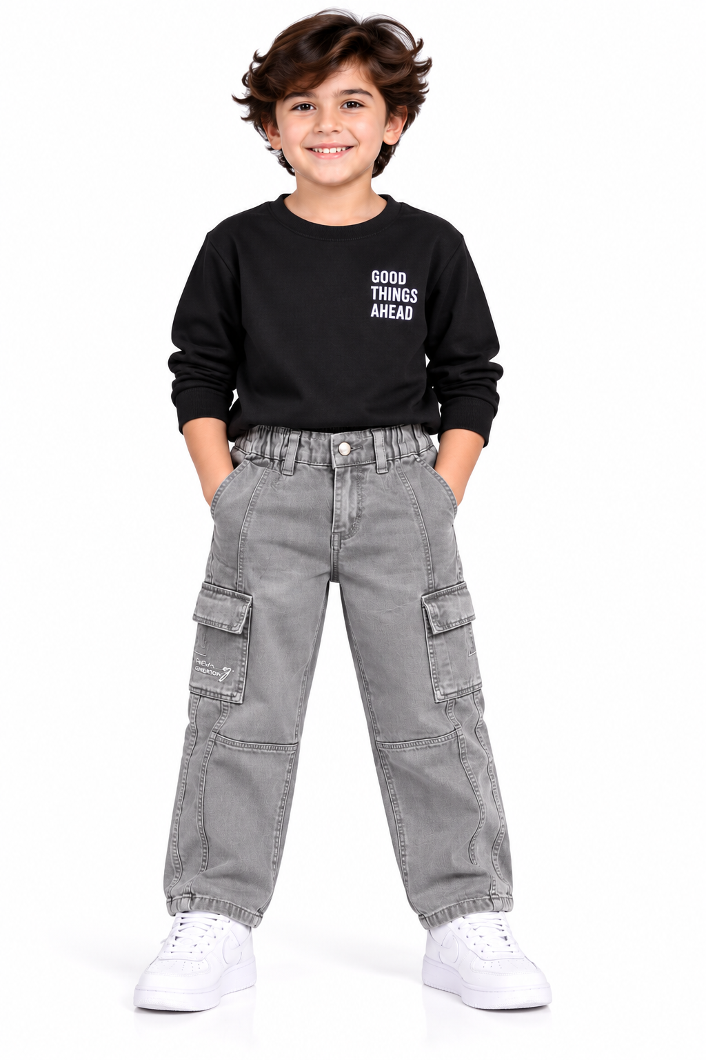 Urban Cargo Jeans 🩶✨