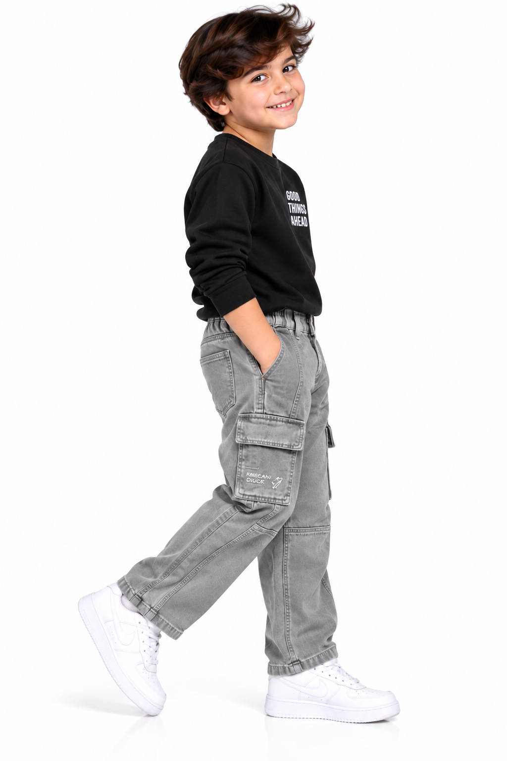 Urban Cargo Jeans 🩶✨