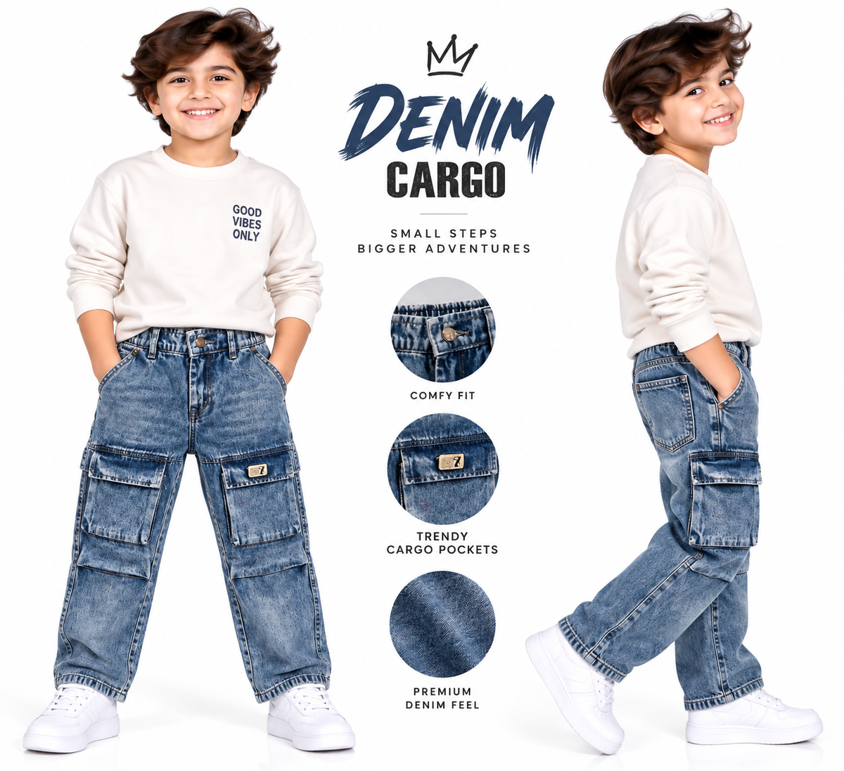 Urban Cargo Jeans 🩵✨