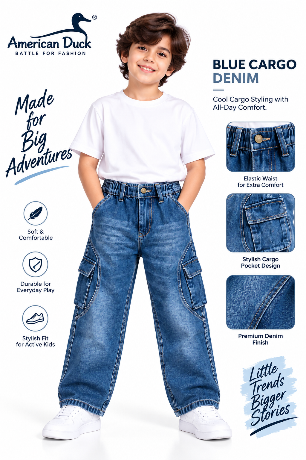 Cargo Denim Jeans