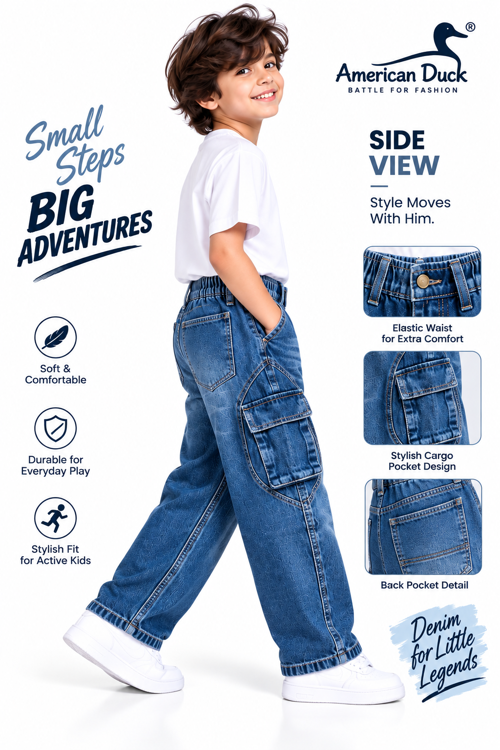 Cargo Denim Jeans