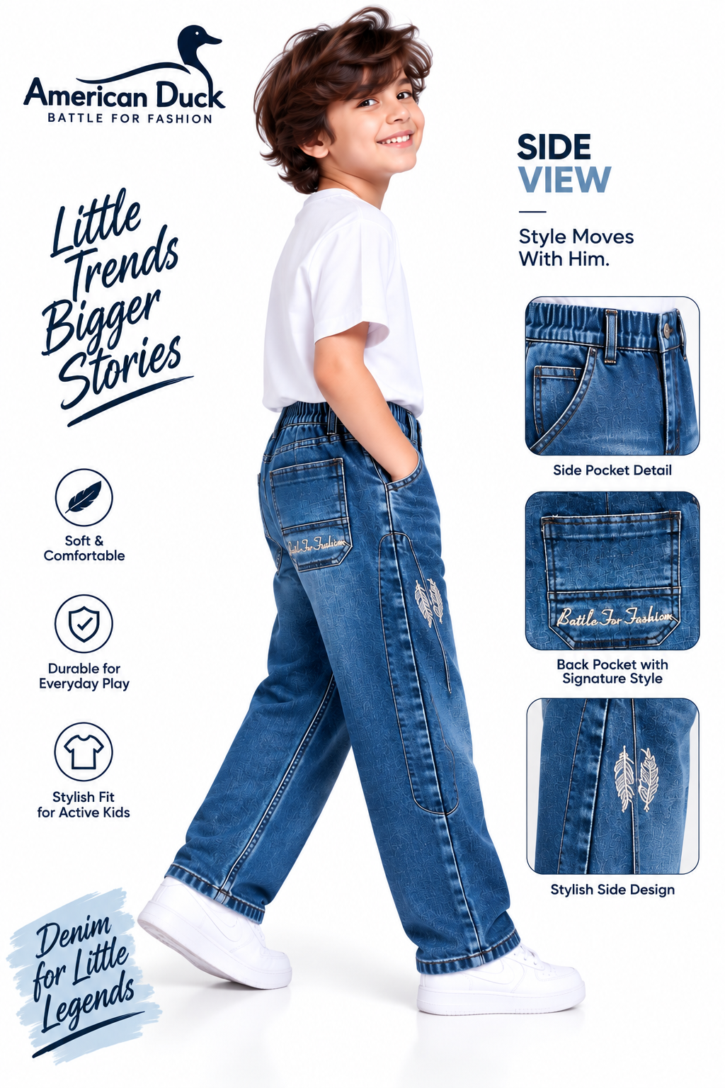 Blue Street Cargo Jeans