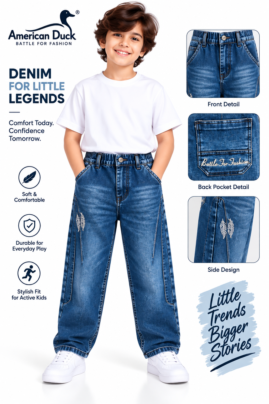 Blue Street Cargo Jeans