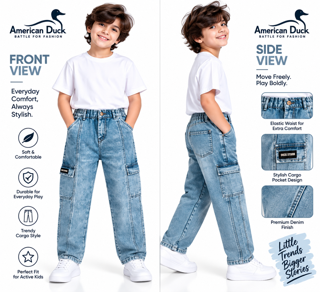 Sky Cargo Denim