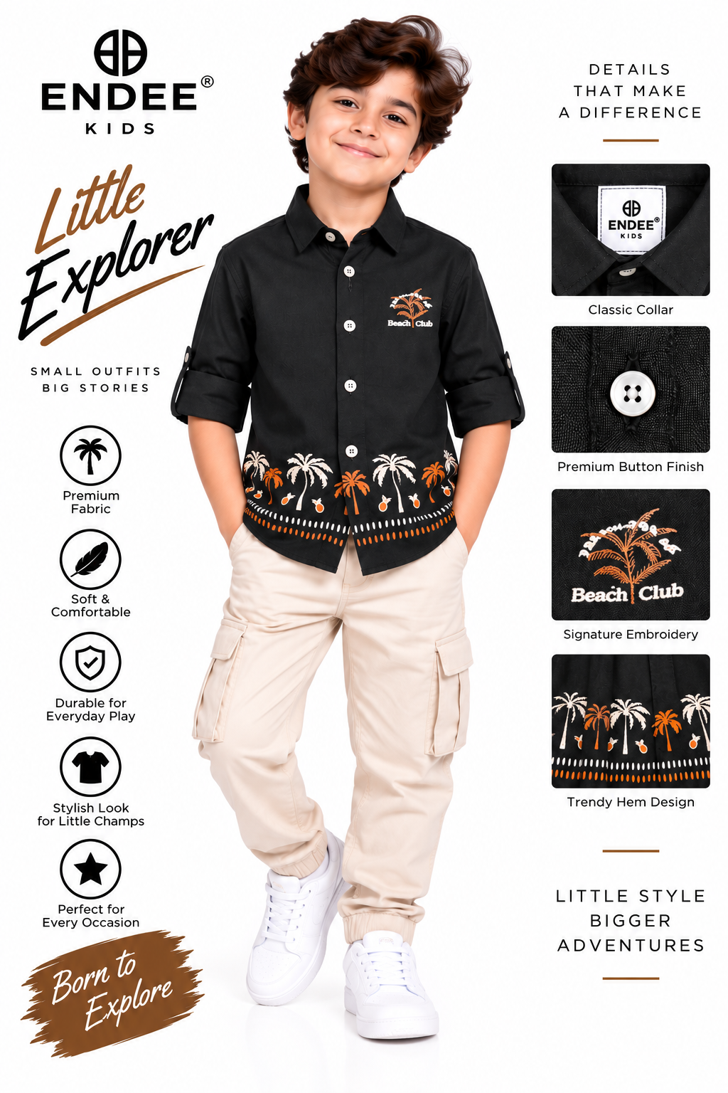 Beachside Explorer Black Shirt