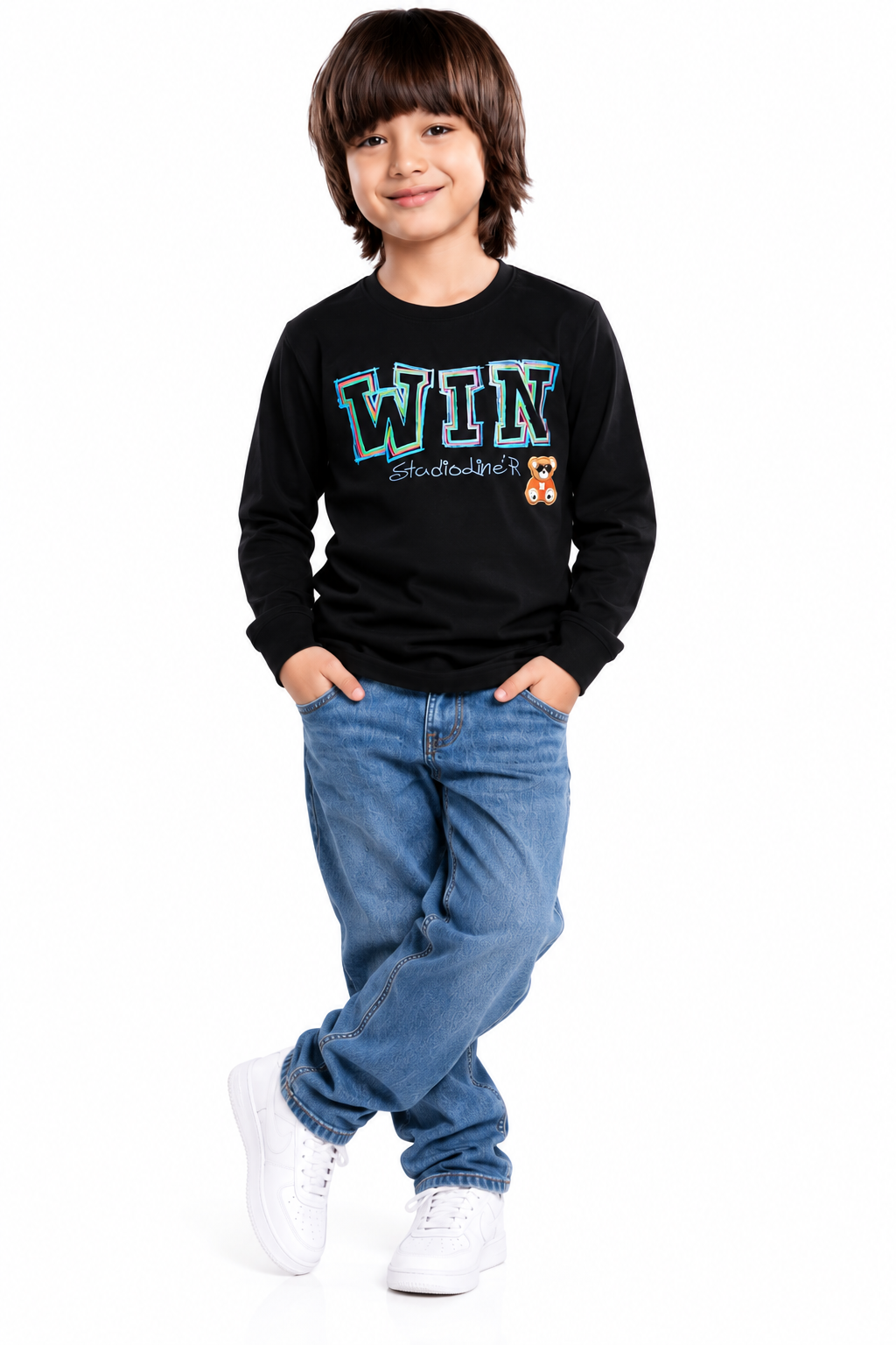WIN WESTERN Graphic Full-Sleeve Tee