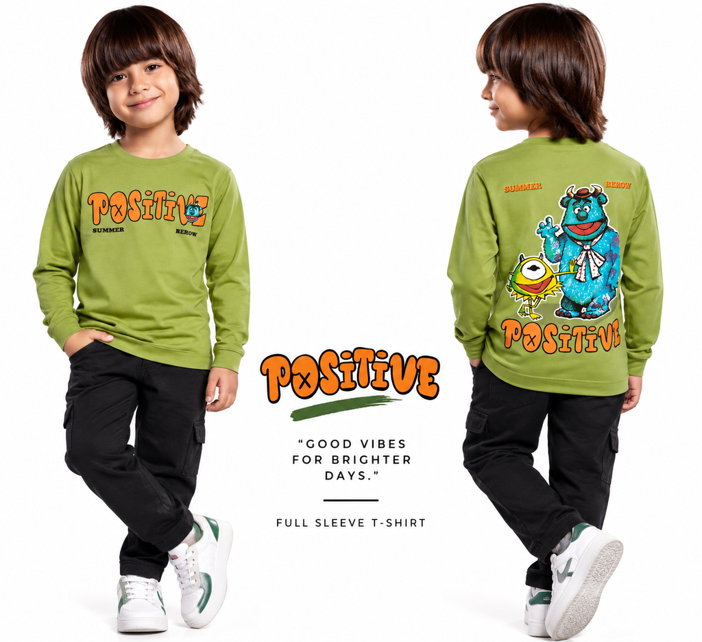 Positive Vibes Full-Sleeve Tee