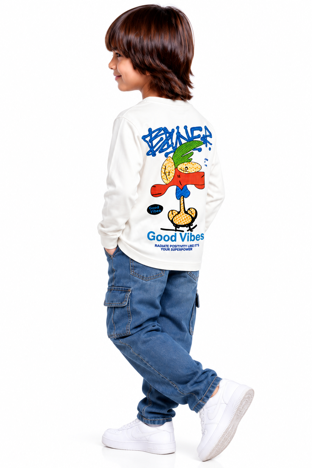 Good Vibes Graphic Full-Sleeve Tee
