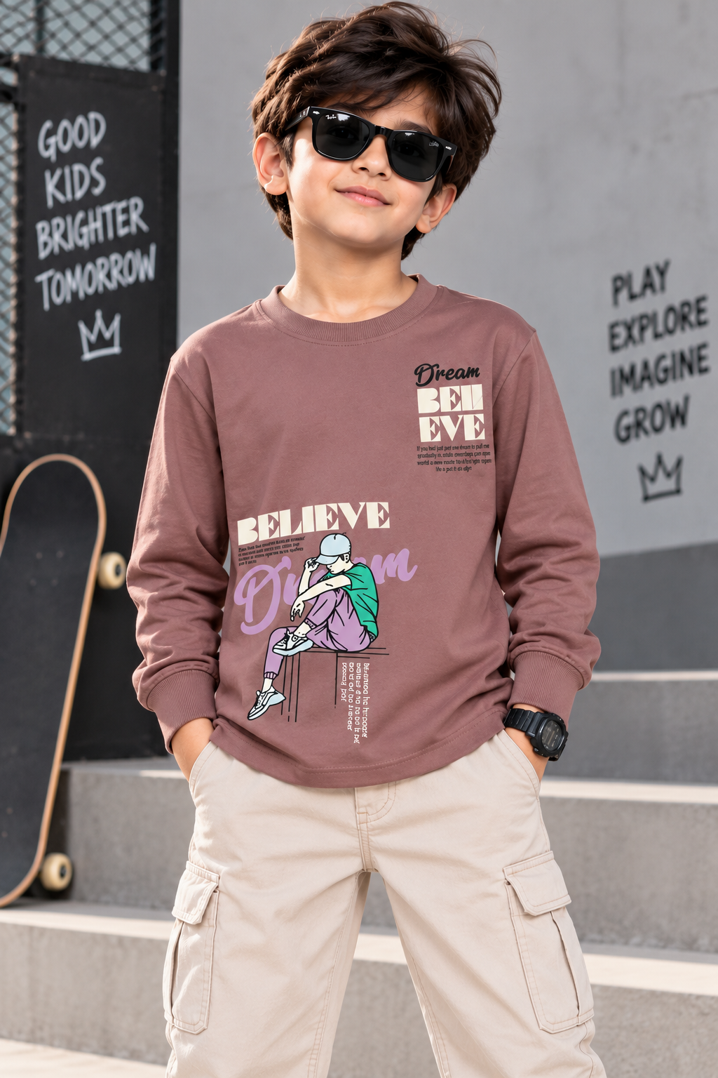 Dream & Believe Kids Sweatshirt