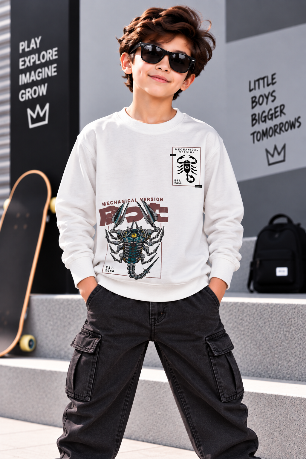 Mecha Scorpion Kids t-shirt