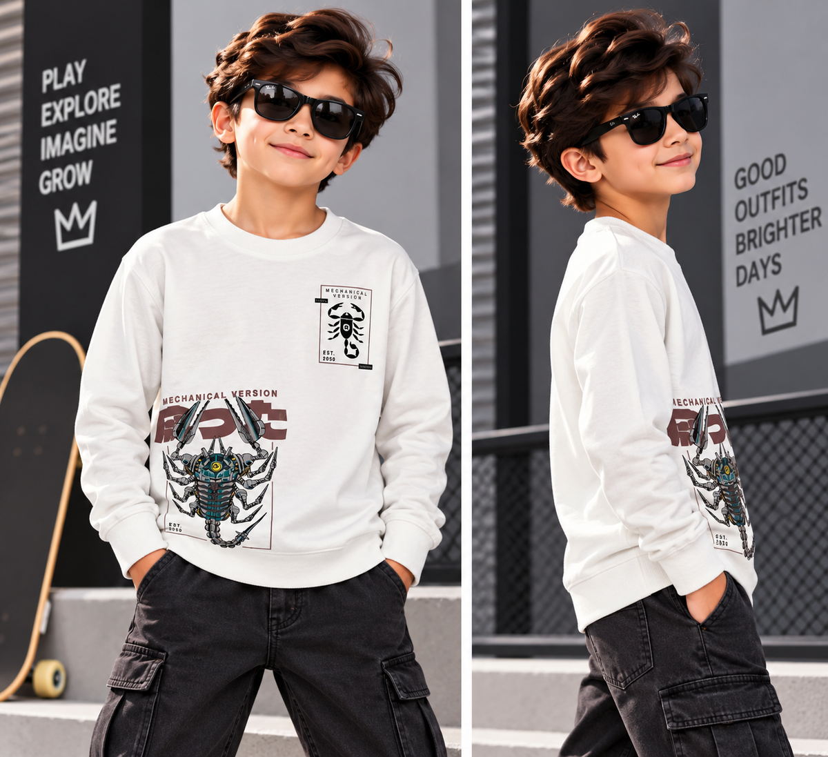 Mecha Scorpion Kids t-shirt