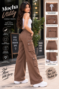 Mocha Utility Cargo Pants