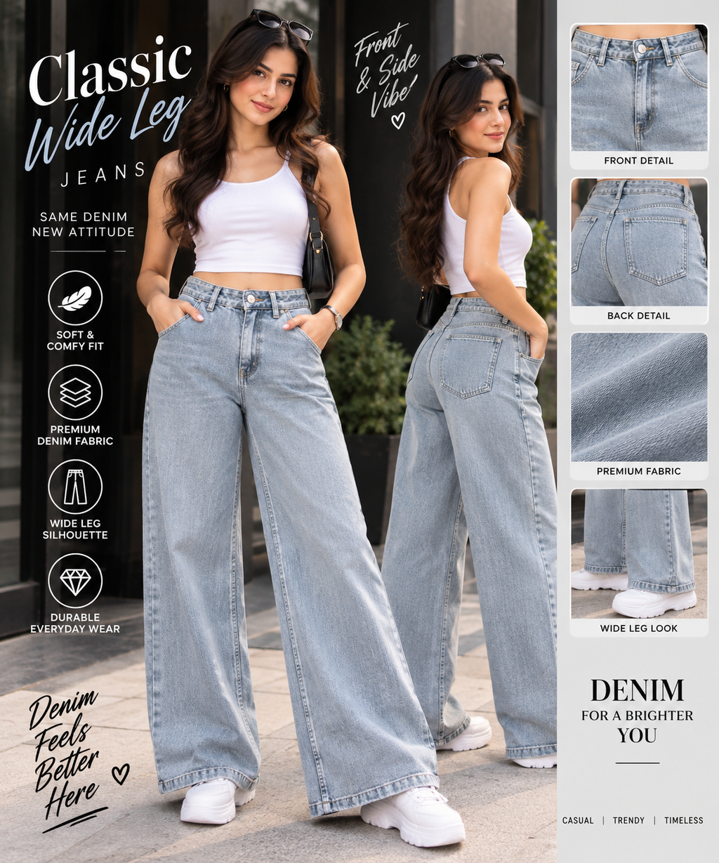 Skyline Wide-Leg Jeans