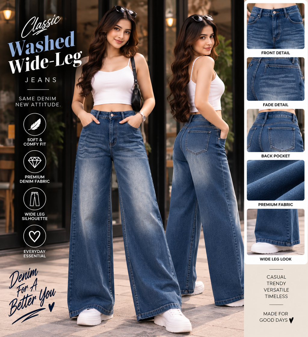 Denim Dream Wide-Leg Jeans