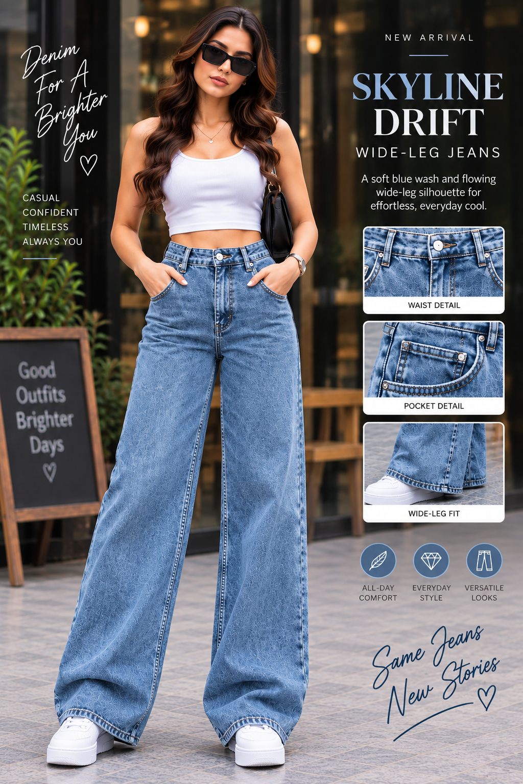 Skyline Drift Wide-Leg Jeans