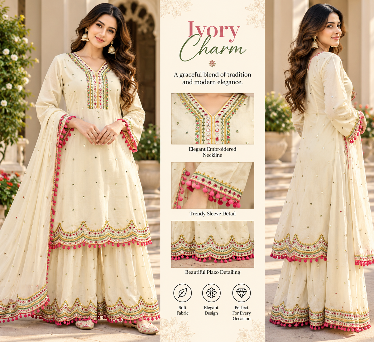Ivory Blossom Royale