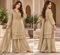 ✨ Champagne Royale Kurti Palazzo Set