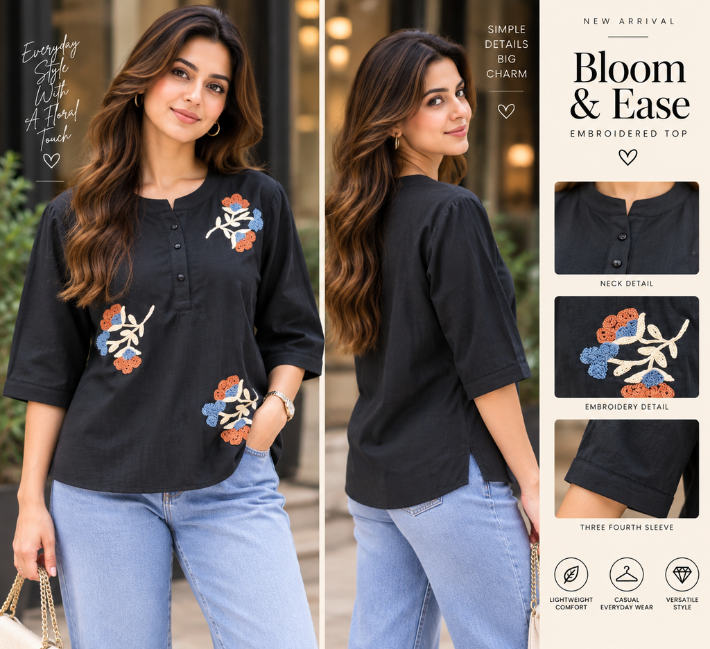 Bloom Embroidered Top