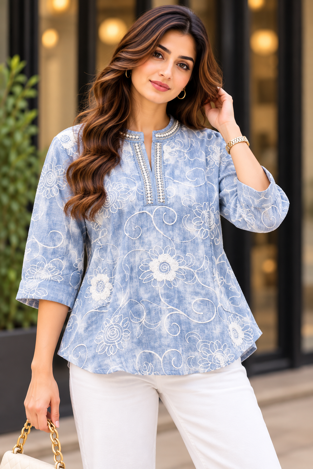 Bloom Embroidered Top
