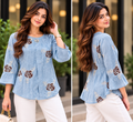 Skyline Rose Bloom Top