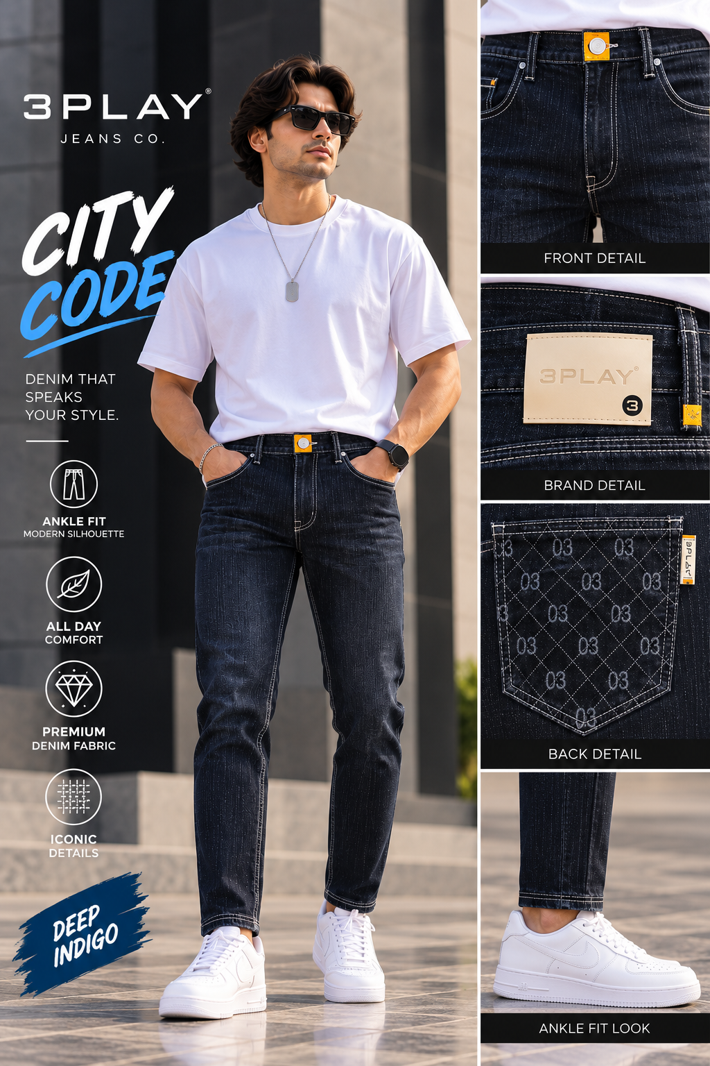 3 PLAY — MIDNIGHT EDGE ANKLE LENGTH