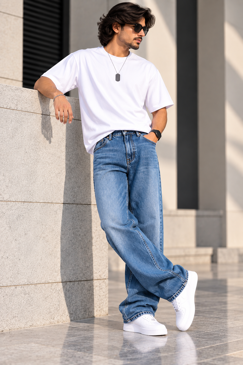 KAVIS DENIM — Urban Drift Baggy-fit Jeans