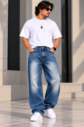 KAVIS DENIM — Vintage Motion Baggy-fit Jeans