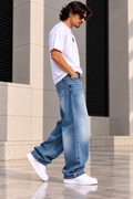 KAVIS DENIM — Blue Horizon Baggy-fit Jeans